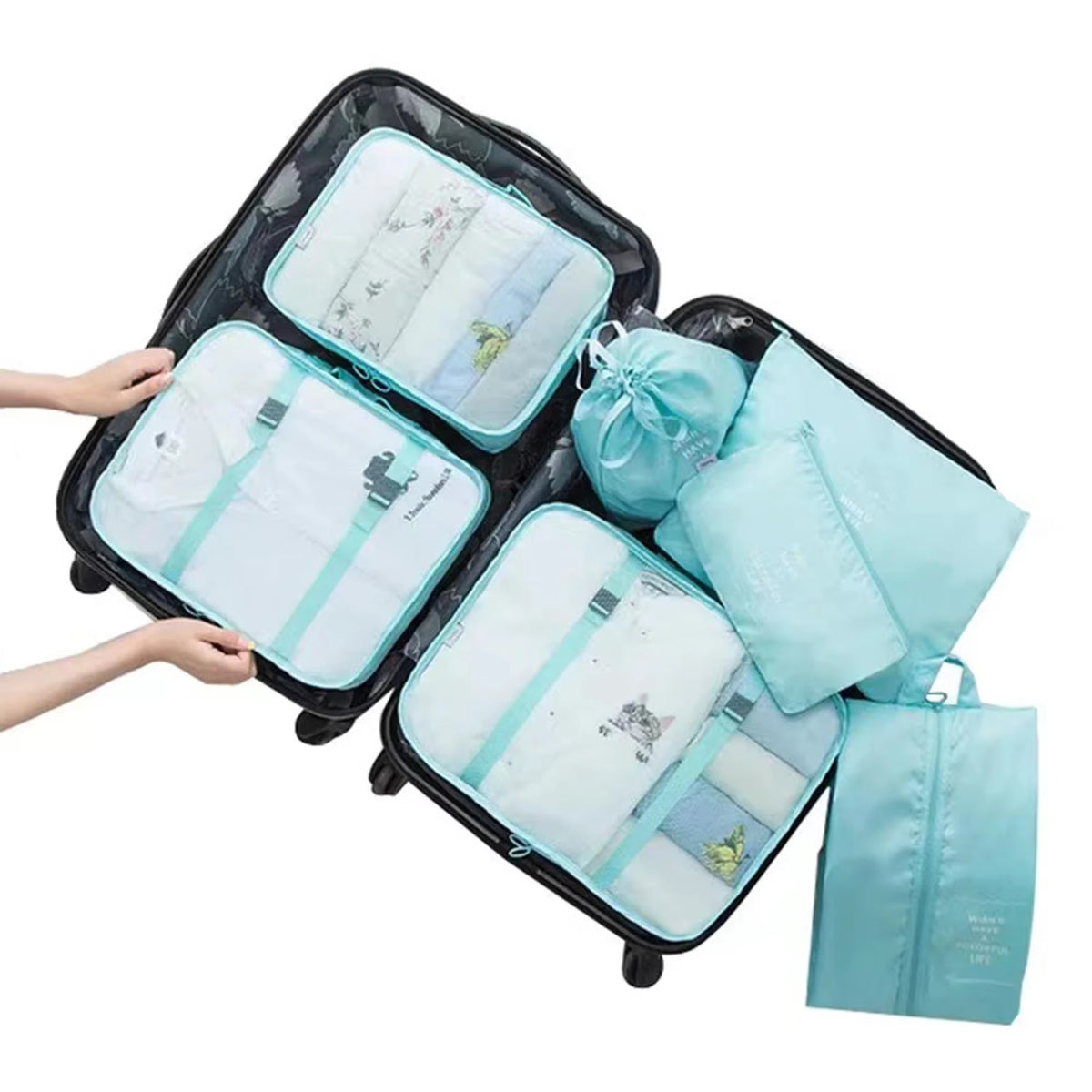 Upstao Hoshi 7-Piece Mesh Packing Cube Set