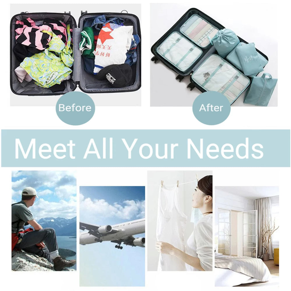 Upstao Hoshi 7-Piece Mesh Packing Cube Set