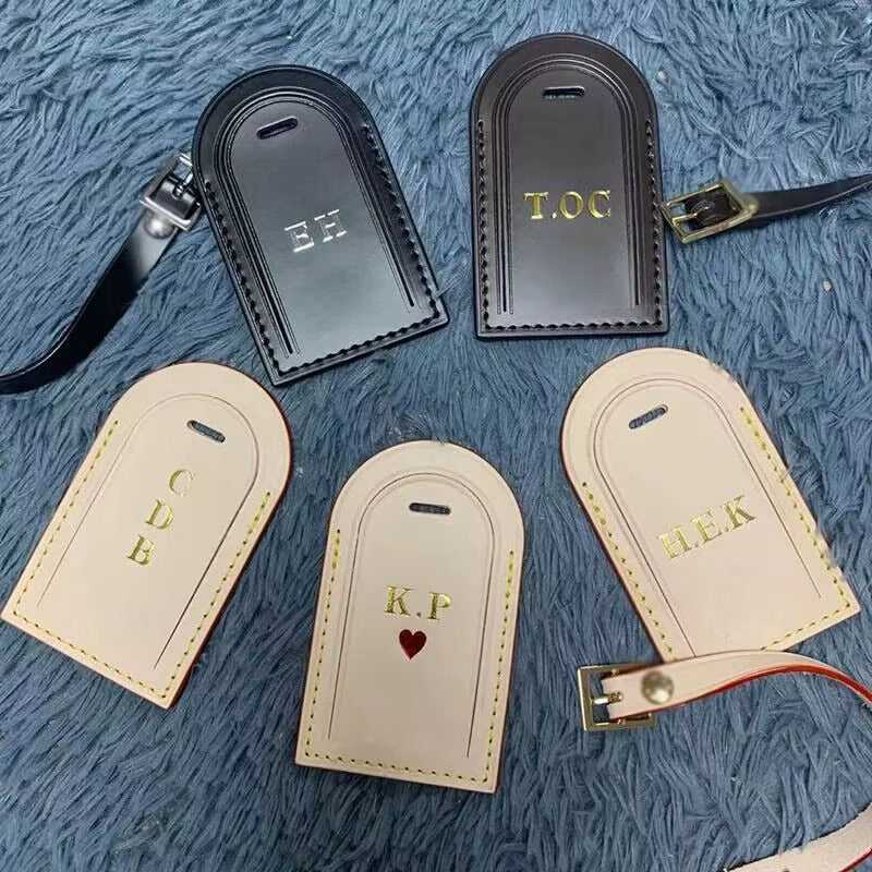 Upstao Ine Vegetable-Tanned Leather Luggage Tag