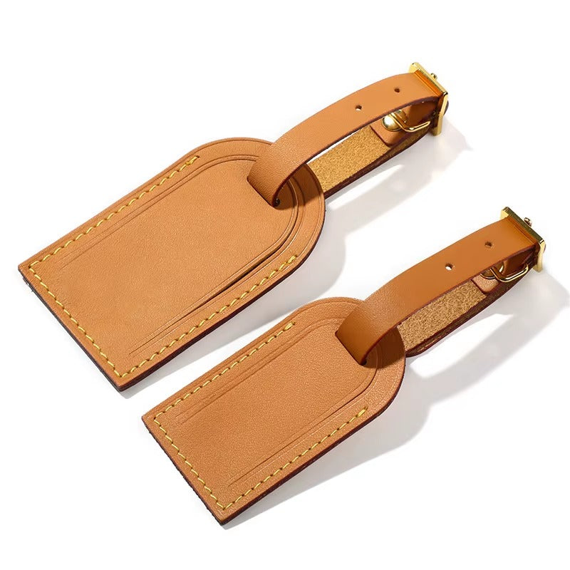 Upstao Ine Vegetable-Tanned Leather Luggage Tag