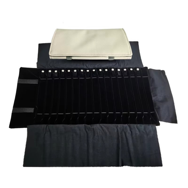 Upstao Kiso Leather-Look Jewellery Roll