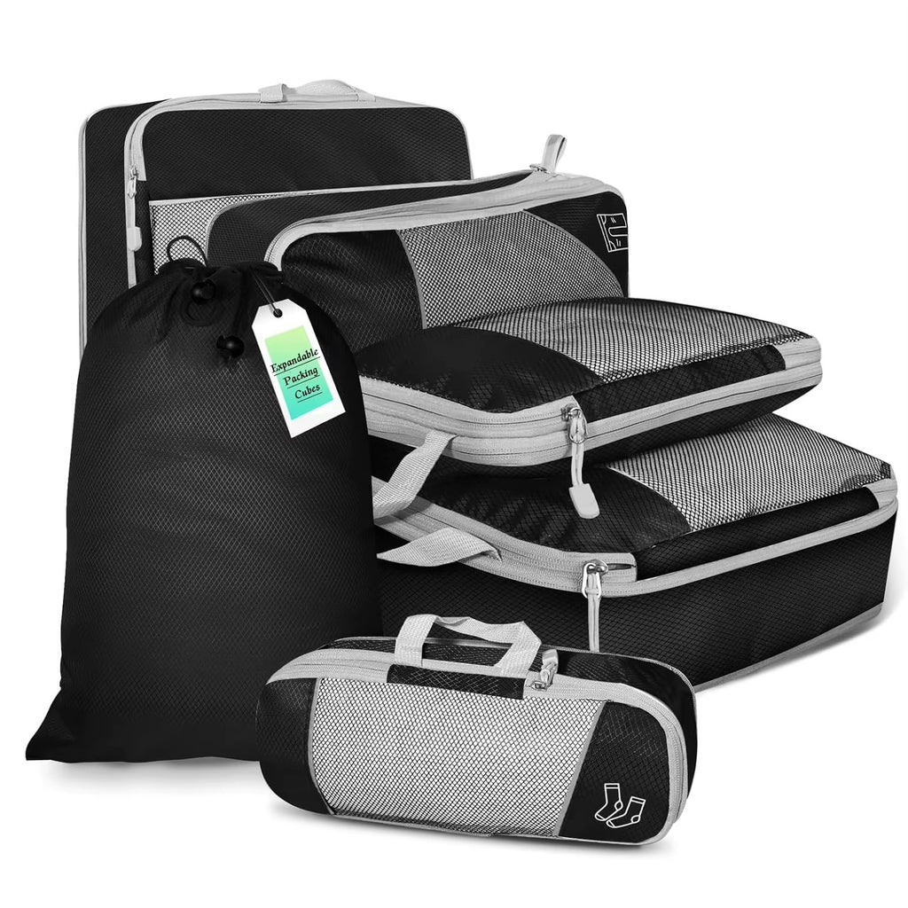 Upstao Mori 6-Piece Packing Cube Set with Shoe Bag