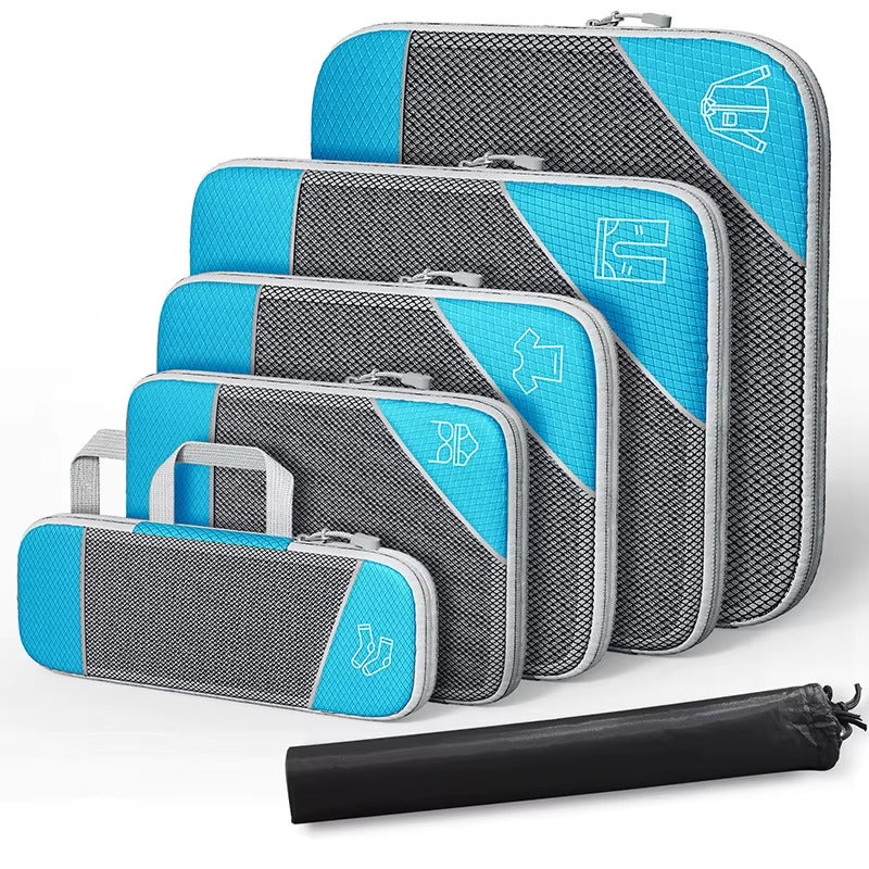 Upstao Mori 6-Piece Packing Cube Set with Shoe Bag