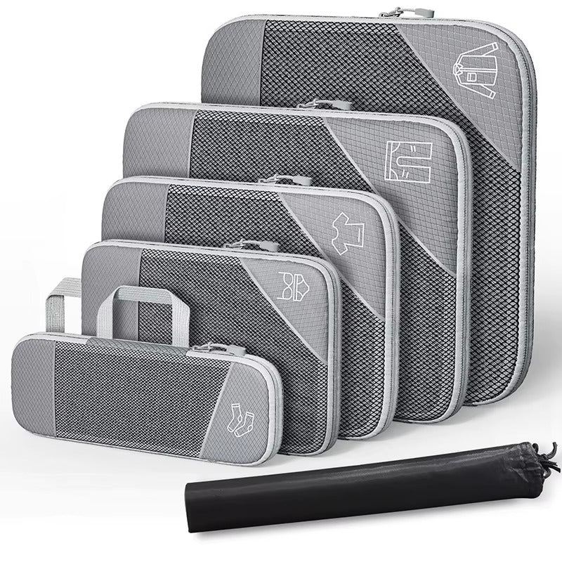 Upstao Mori 6-Piece Packing Cube Set with Shoe Bag