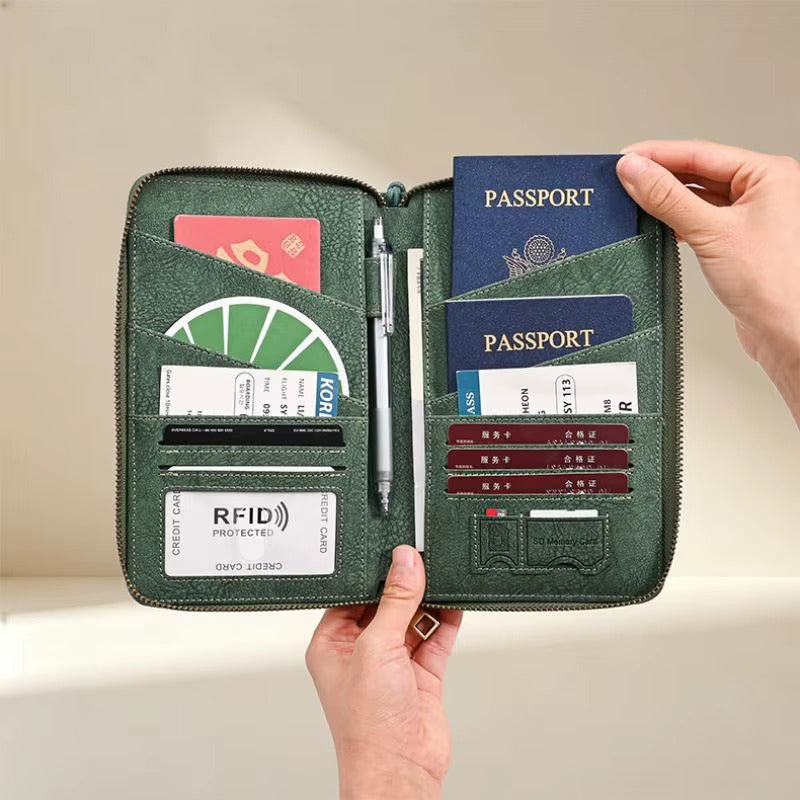 Upstao Oka RFID Multi-Passport Document Organizer