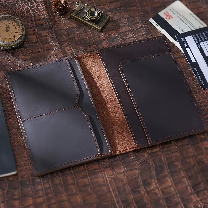 Upstao Saku Full-Grain Leather Passport Cover