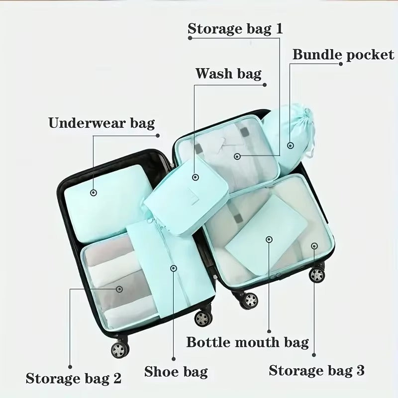 Upstao Sora 8-Piece Water-Resistant Travel Bag Set