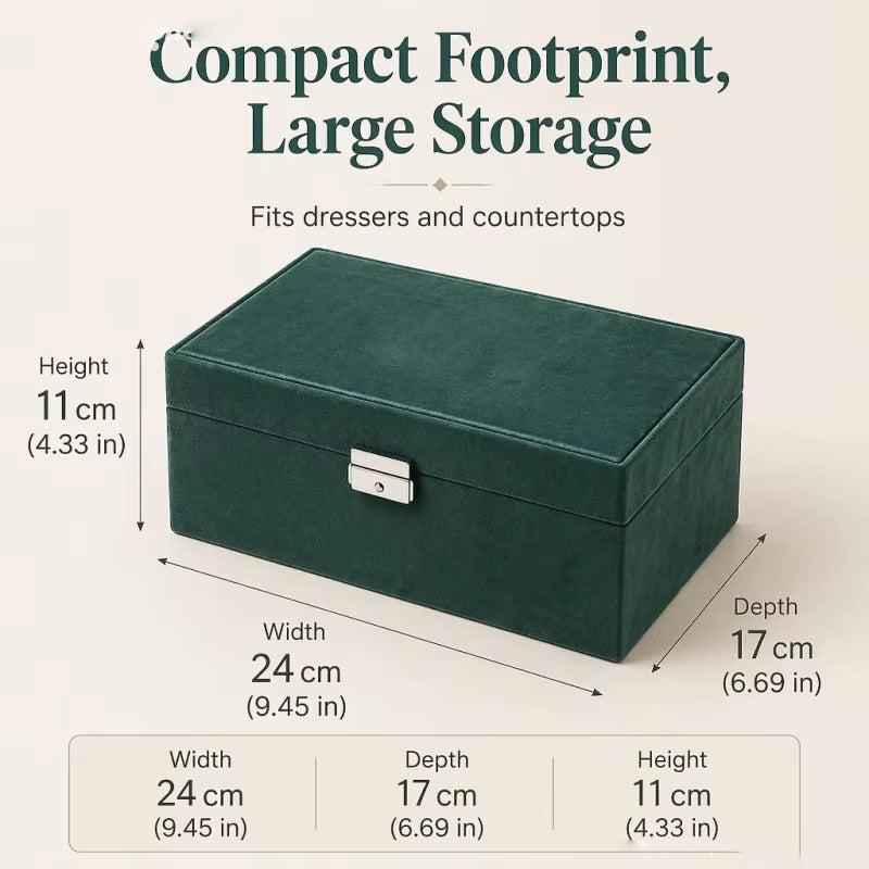 Upstao Yuri Lockable 3-Layer Jewellery Case